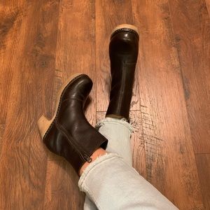 Calou Stockholm Swedish Brown Clogs